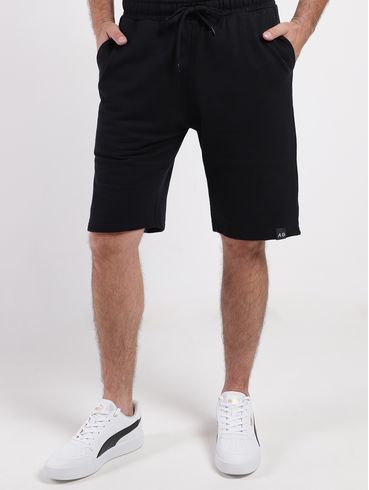 Bermuda Malha Masculina PRETO