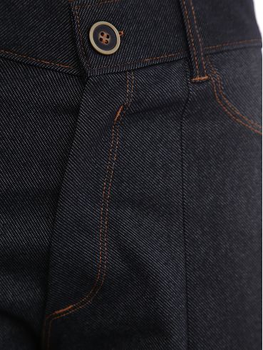 Calça Jeans Pantacourt Feminina AZUL
