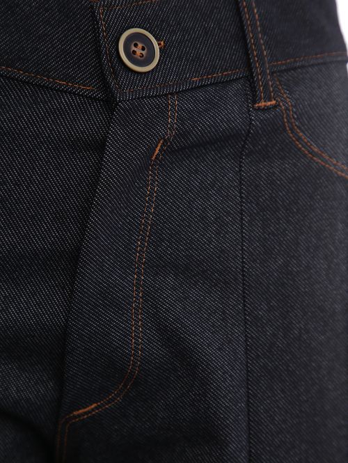 Calça Jeans Pantacourt Feminina AZUL