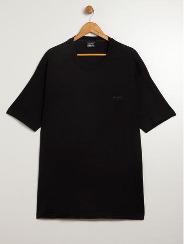 Camiseta  Básica Gangster Plus Size Masculina PRETO