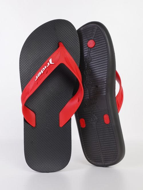 Chinelo Rider Masculino PRETO/VERMELHO