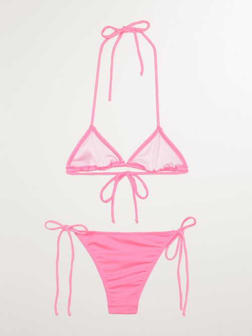 Biquíni Cortininha Juvenil Para Menina - PINK