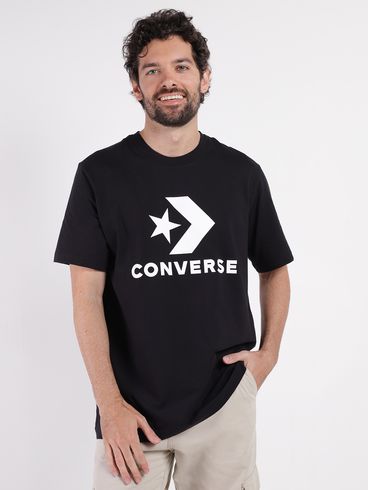 Camiseta Manga Curta Converse Masculina PRETO