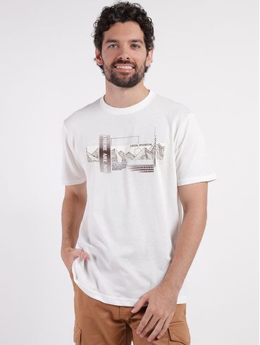 Camiseta Manga Curta Masculina OFF WHITE