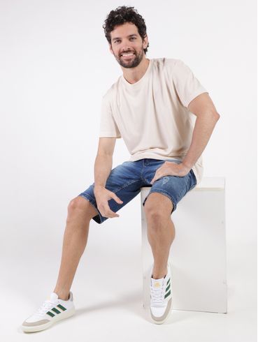 Camiseta Manga Curta Mormaii Masculina BEGE