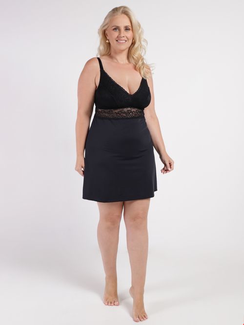 Camisola Plus Size Feminina PRETO