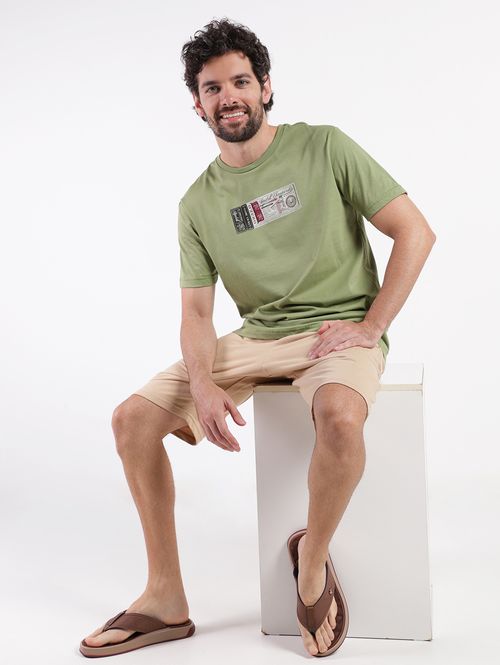 Camiseta Manga Curta Masculina VERDE