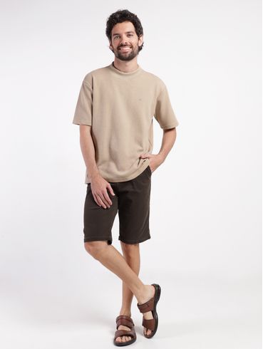 Camiseta Manga Curta Dixie Masculina NATURAL