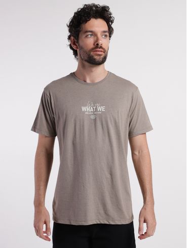 Camiseta Manga Curta Masculina CAQUI