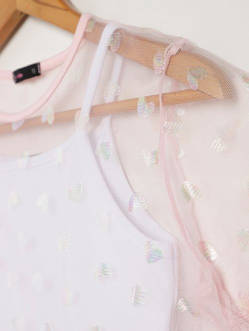 Conjunto Curto Vels Juvenil Para Menina - ROSA