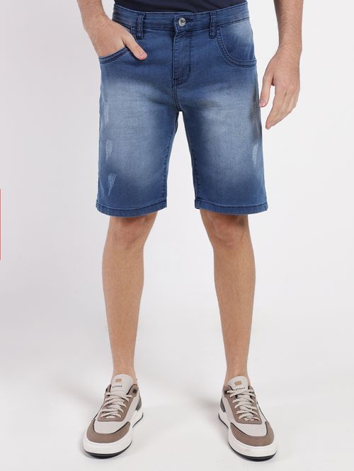 Bermuda Jeans Masculina AZUL