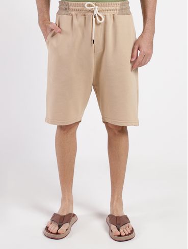 Bermuda Malha Masculina BEGE