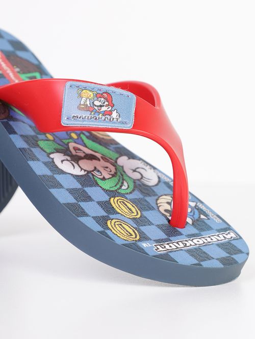 Chinelo Ipanema Juvenil Para Menino - AZUL/VERMELHO