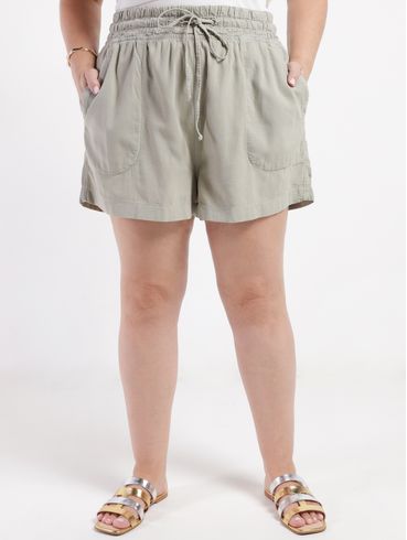 Short Plus Size Feminino VERDE