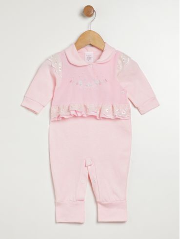 Macacão Infantil Para Bebê - ROSA