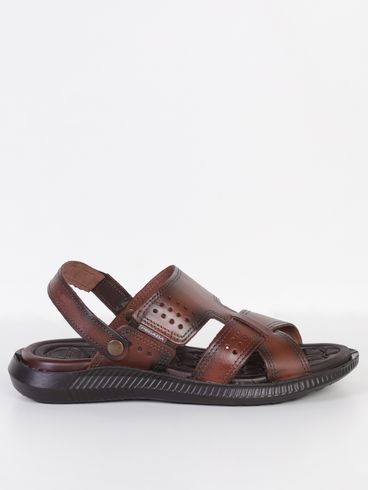 Sandália Pegada Tropical Masculina Marrom