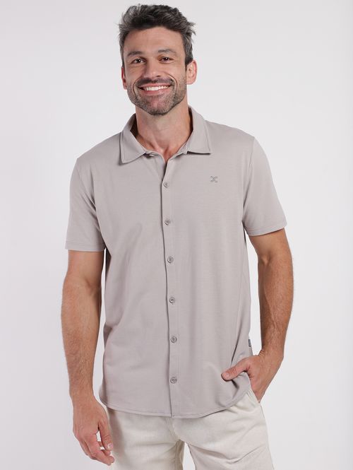 Camisa Manga Curta Masculina CINZA