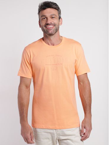 Camiseta Manga Curta Masculina LARANJA