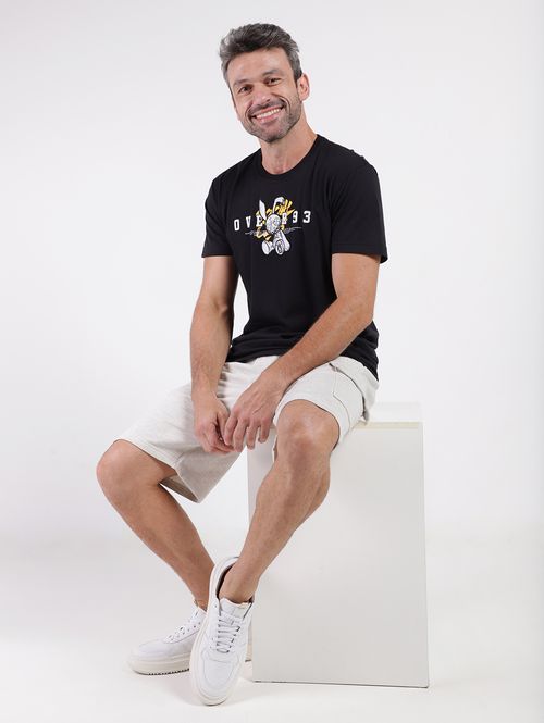 Camiseta Manga Curta Masculina PRETO