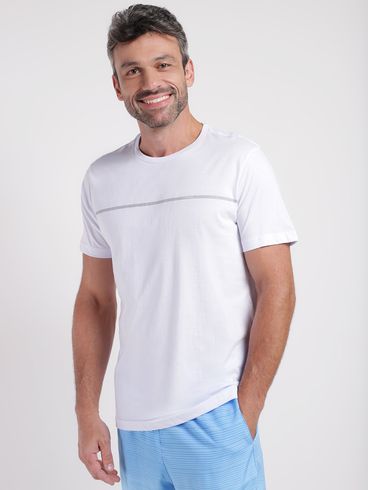Camiseta Manga Curta Masculina BRANCO