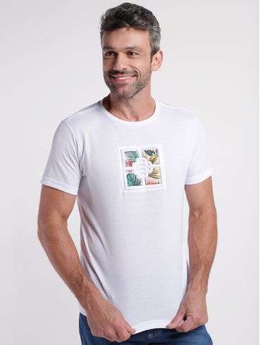 Camiseta Manga Curta Masculina BRANCO