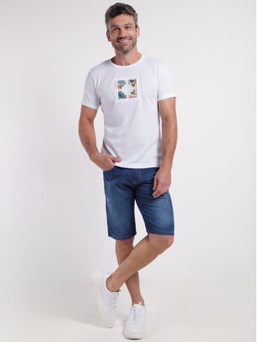 Camiseta Manga Curta Masculina BRANCO