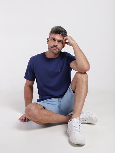 Camiseta Manga Curta Masculina MARINHO