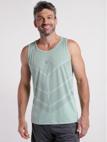 Camiseta Regata Running Masculina VERDE