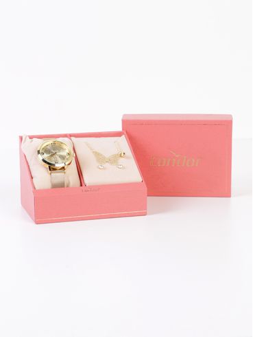 Relógio Condor Feminino Dourado/ UNICO