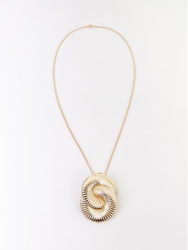 Colar Alongado Espiral DOURADO