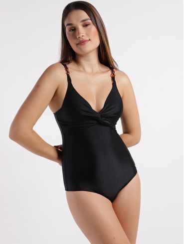 Maiô Acetinado Feminino PRETO