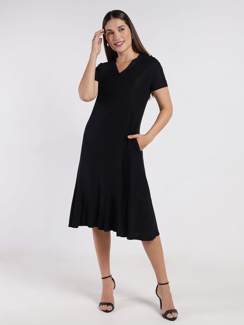 Vestido Midi Feminino PRETO