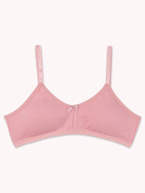 Sutiã Com Bojo Removível Infantil Para Menina - ROSA