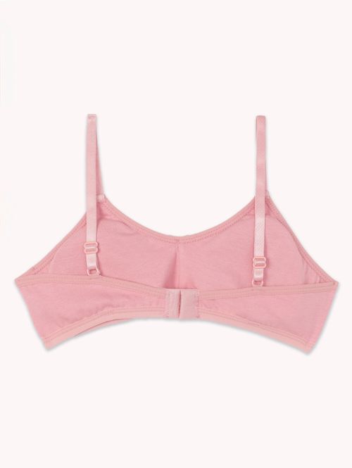 Sutiã Com Bojo Removível Infantil Para Menina - ROSA