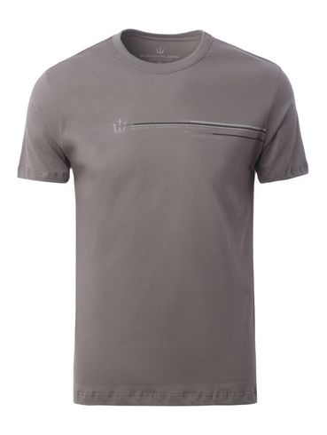 Camiseta Manga Curta Masculina CINZA