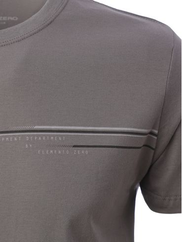 Camiseta Manga Curta Masculina CINZA