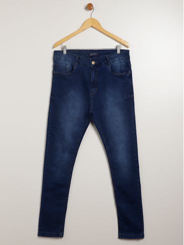 Calça Jeans Comfort Plus Size Masculina AZUL