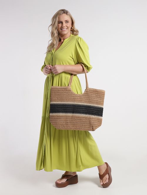 Vestido Chemise Plus Size Feminino VERDE