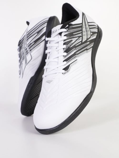 Chuteira Furia Y4 Penalty Masculina BRANCO/PRATA