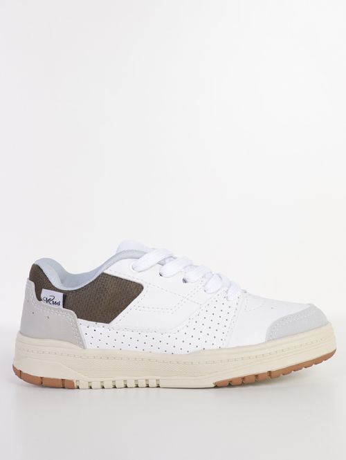 Tênis Kidy Juvenil Para Menino - BRANCO/VERDE