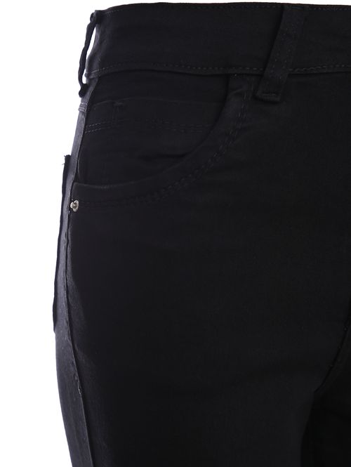 Calça Sarja Cigarrete Pisom Feminina PRETO