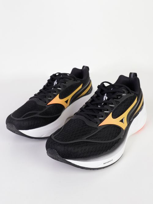 Tênis Esportivo Space 5 Mizuno Masculino PRETO/DOURADO