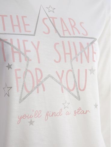Pijama Longo Xadrez Feminino OFF WHITE