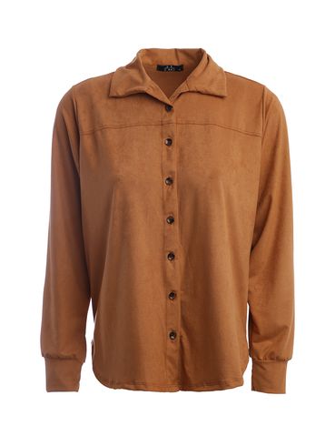 Camisa Suede Autentique Feminina CARAMELO