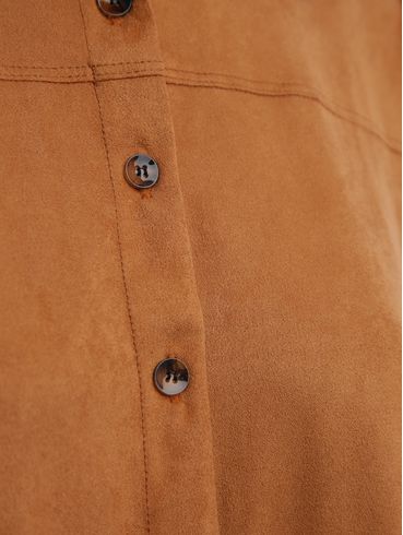 Camisa Suede Autentique Feminina CARAMELO