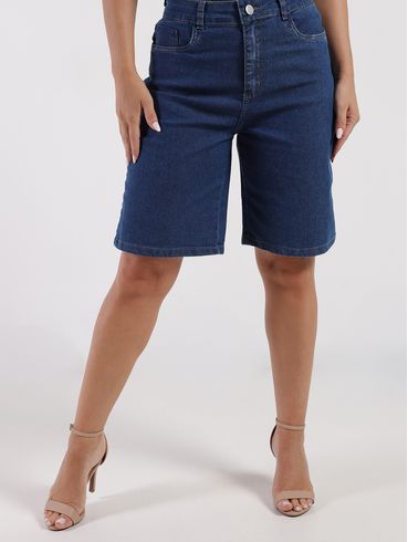 Bermuda Jeans Sawary Feminina AZUL
