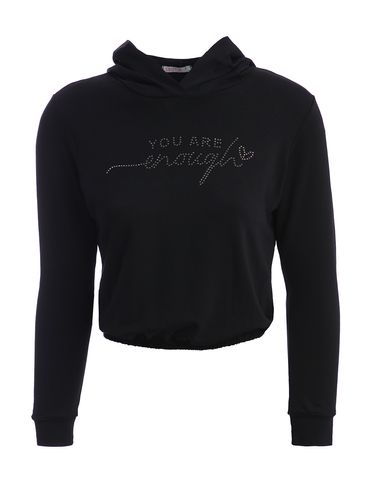 Blusa Moletinho Manga Longa Feminina PRETO