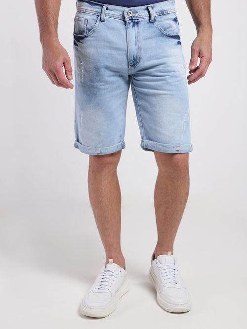 Bermuda Jeans Masculina AZUL