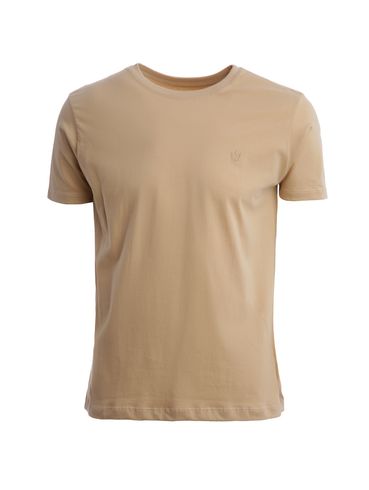 Camiseta Básica Manga Curta Masculina BEGE
