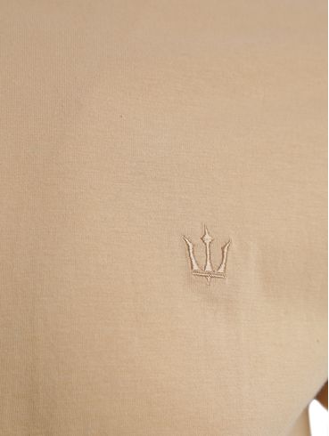 Camiseta Básica Manga Curta Masculina BEGE